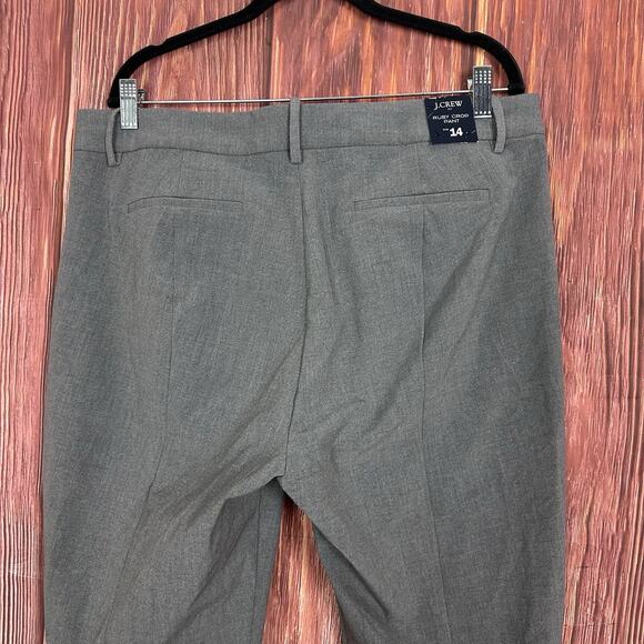 J. Crew Ruby Crop Pant Gray Size 14 NWT Dress Pant Work Ankle - Picture 4 of 7